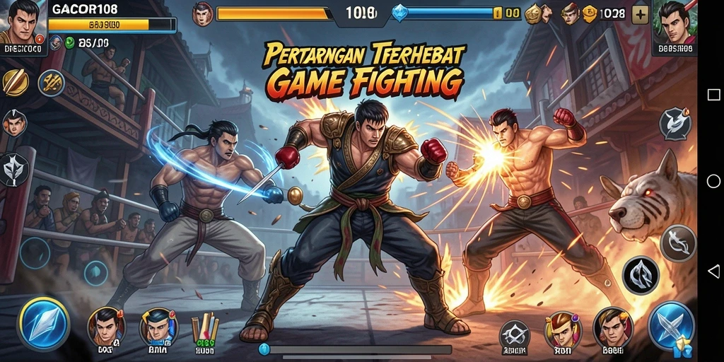 Gameplay GACOR108 yang menyajikan aksi pertarungan seru.
