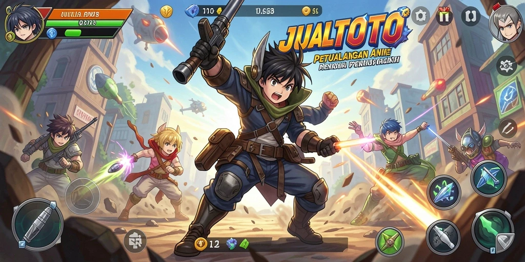 Tampilan dinamis dari gameplay seru JUALTOTO.